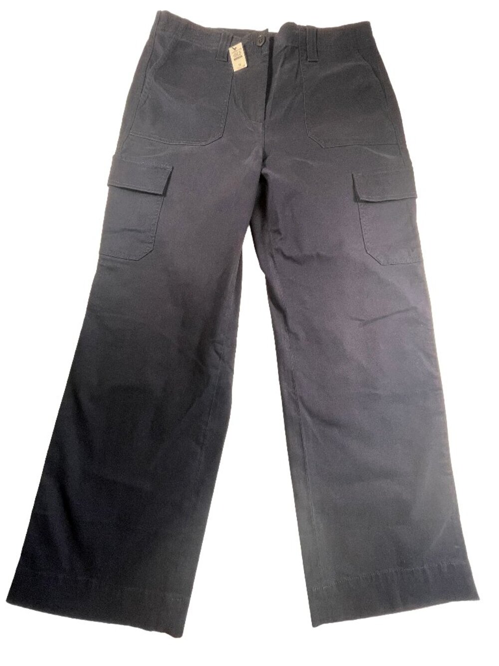 Talbots NWT Navy Wide Leg Cargo Pants Size 12